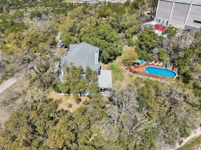 418 Grace Ln, Austin, TX 78746 - drone / aerial view of a pool area