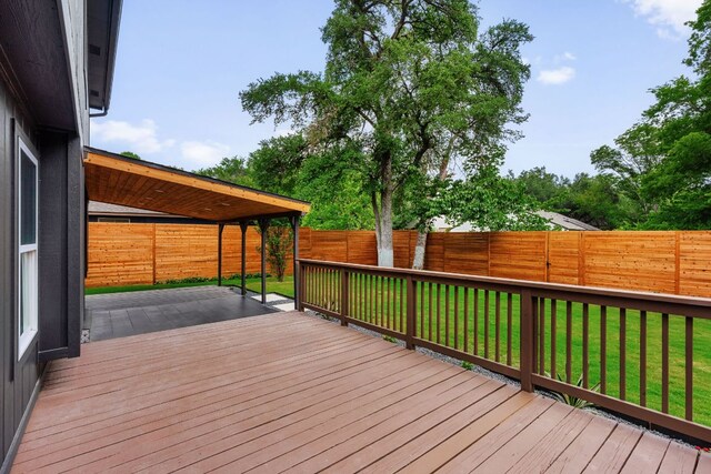2716 Gettysburg Dr, Austin, TX 78745 - view of wooden deck