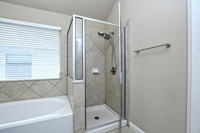 2807 Checker Dr, Cedar Park, TX 78613 - full bathroom featuring a garden tub and a shower stall