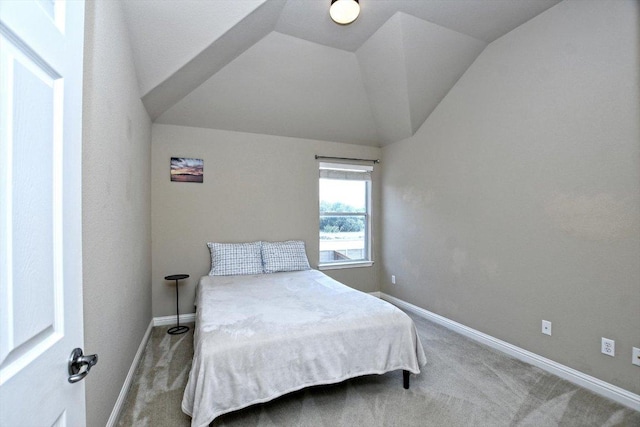 2807 Checker Dr, Cedar Park, TX 78613 - carpeted bedroom with vaulted ceiling and baseboards