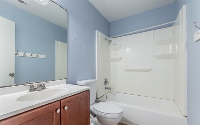 3907 Sojourner St, Austin, TX 78725 - bathroom with toilet, vanity, and tub / shower combination