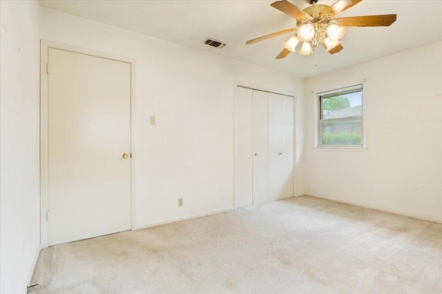 4412 Briar Cliff Rd, Temple, TX 76502 - unfurnished bedroom featuring carpet floors, a closet, and a ceiling fan