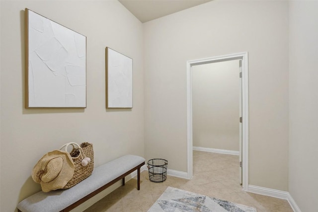 2944 Castellan Ln, Round Rock, TX 78665 - living area with baseboards and light tile patterned flooring
