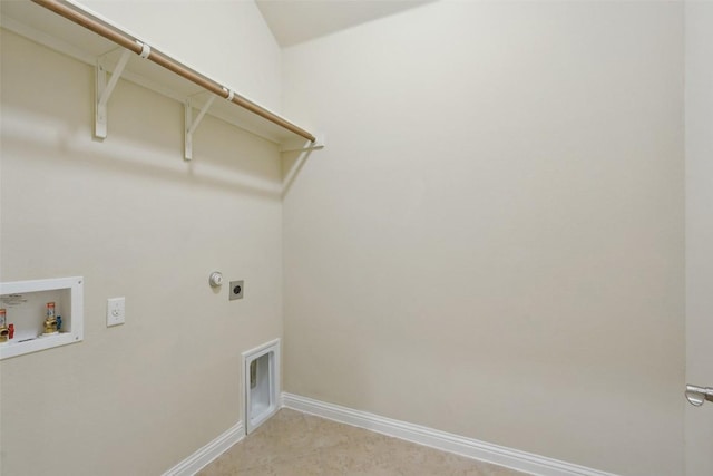2944 Castellan Ln, Round Rock, TX 78665 - laundry area with electric dryer hookup and washer hookup