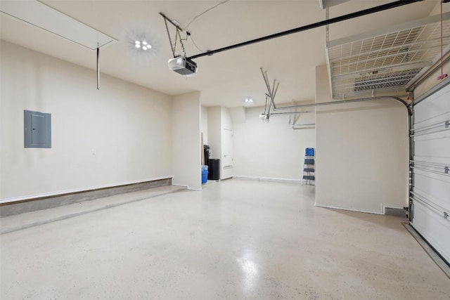 2944 Castellan Ln, Round Rock, TX 78665 - garage featuring electric panel and a garage door opener