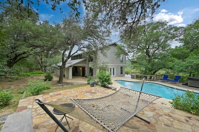 2009 S Oak Canyon Rd, Austin, TX 78746 - swimming pool with a patio area