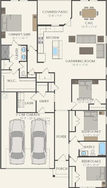 13505 Cerro Castellan Trce, Manor, TX 78653 - view of floor plan / room layout