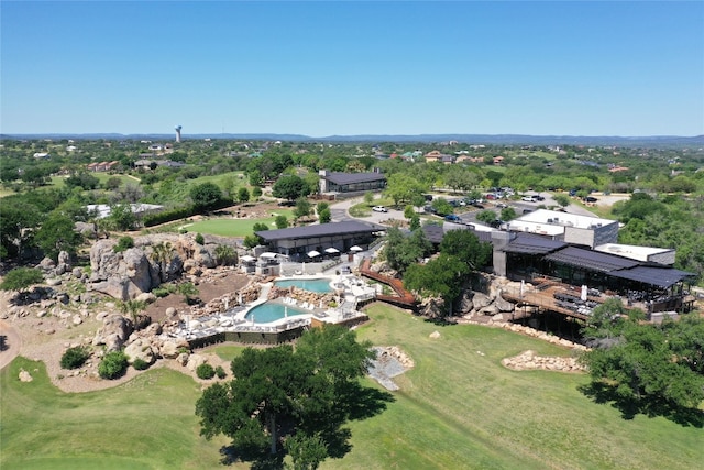 107 Lachite Unit 6, Horseshoe Bay, TX 78657 - aerial view of a pool