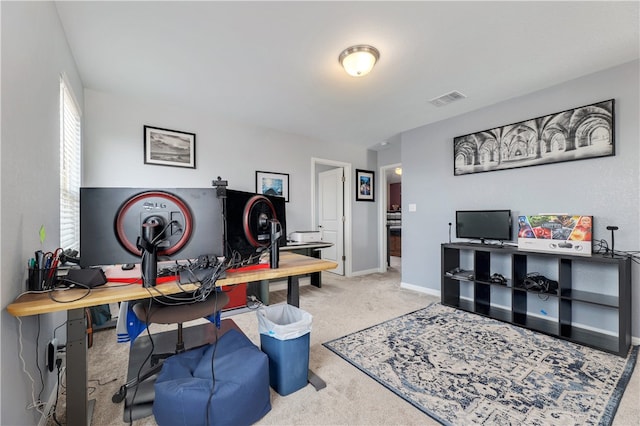 109 Red Cedar Ct, Georgetown, TX 78628 - office area with carpet and baseboards