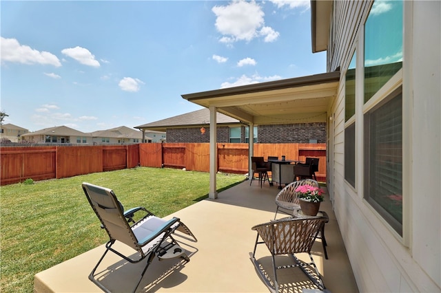 109 Red Cedar Ct, Georgetown, TX 78628 - view of patio featuring outdoor dining area