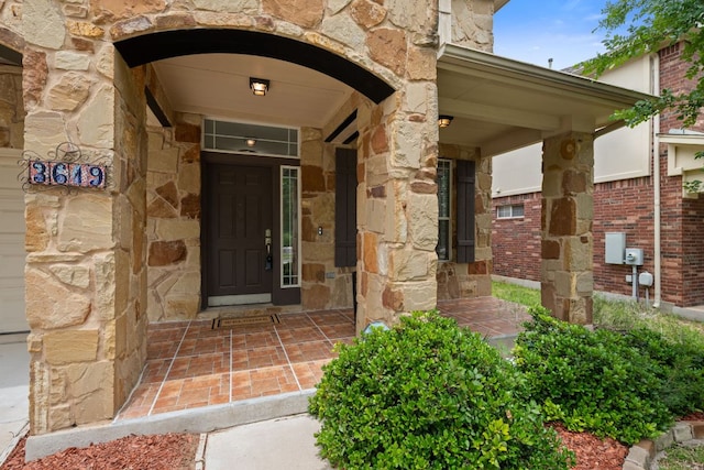 3619 Fossilwood Way, Round Rock, TX 78681 - entrance to property featuring stone siding
