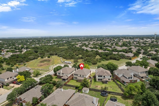 3619 Fossilwood Way, Round Rock, TX 78681 - aerial view of property and surrounding area featuring nearby suburban area
