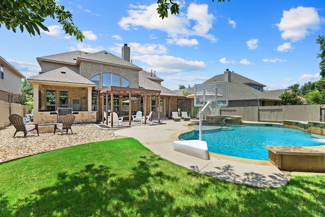 2516 Rusty Spur, Leander, TX 78641 - view of swimming pool with a patio area and a pool with connected hot tub