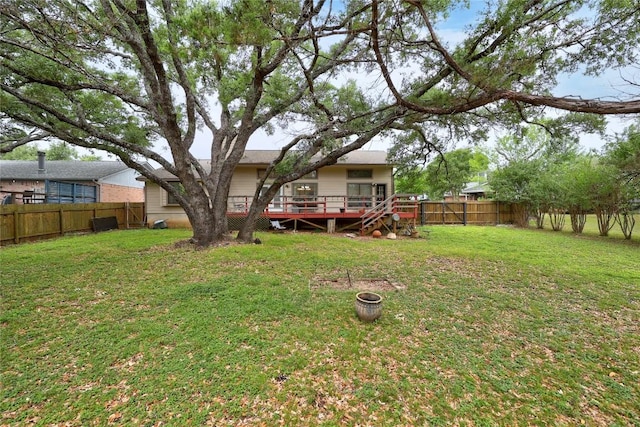 612 Tumlinson Fort Dr, Leander, TX 78641 - view of yard featuring a deck