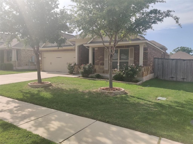 3332 Lauren Nicole Ln, Round Rock, TX 78665 - view of front of home featuring brick siding, concrete driveway, and an attached garage