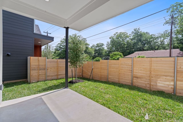 2114 Haskell St, Austin, TX 78702 - fenced backyard with a patio area