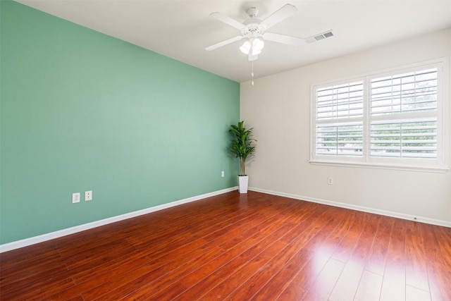11203 Ranch Road 2222 1501, Austin, TX 78730 - empty room featuring wood finished floors and a ceiling fan