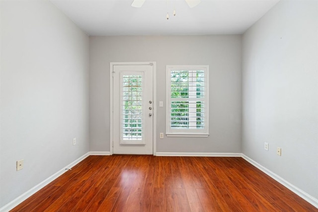 11203 Ranch Road 2222 1501, Austin, TX 78730 - unfurnished room featuring wood finished floors and ceiling fan