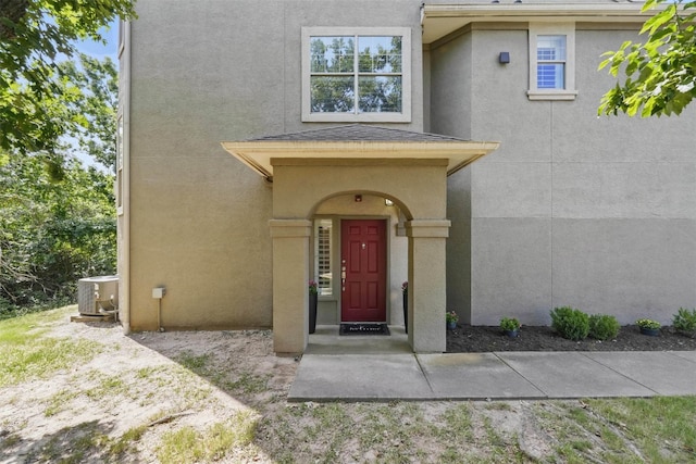 11203 Ranch Road 2222 1501, Austin, TX 78730 - property entrance featuring stucco siding and central AC