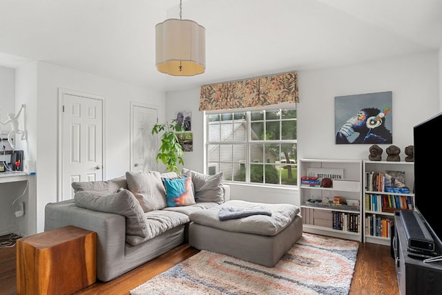 1711 Mohle Dr, Austin, TX 78703 - living area featuring wood finished floors