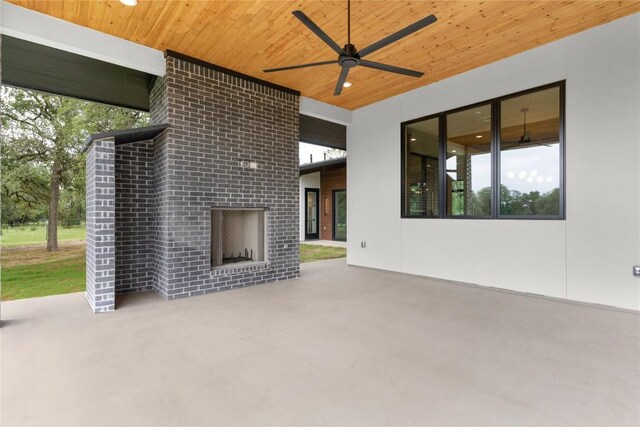 8341 Brewer Ln, Salado, TX 76571 - view of patio / terrace with ceiling fan