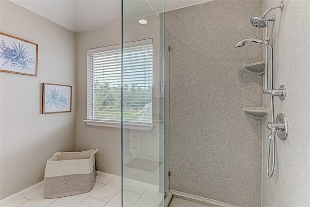 8002 Magic Mountain Cv, Round Rock, TX 78681 - full bath featuring a stall shower and baseboards