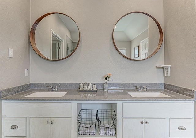 8002 Magic Mountain Cv, Round Rock, TX 78681 - full bath with double vanity