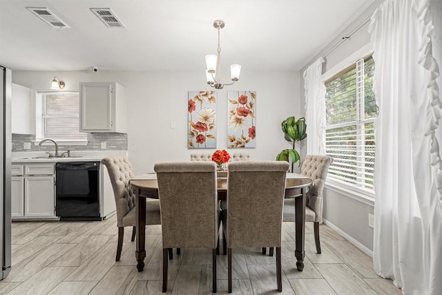 306 Southbrook Dr, Killeen, TX 76542 - dining area with a chandelier and baseboards