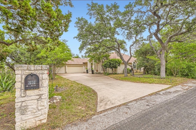 6901 W Bright Star Ln W, Austin, TX 78736 - view of property hidden behind natural elements featuring driveway