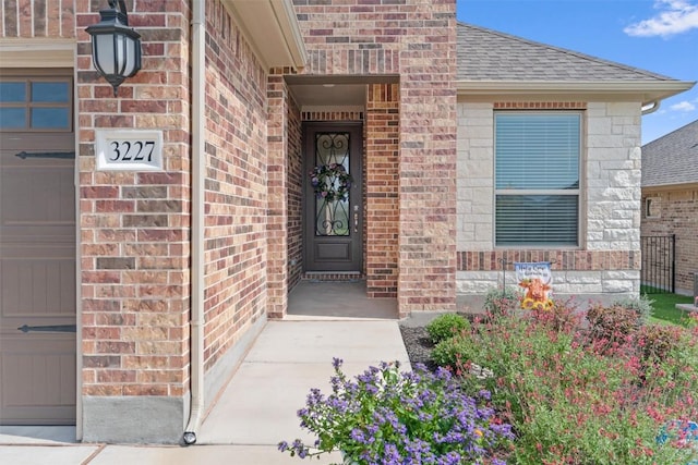 3227 Drago Dr, Round Rock, TX 78665 - entrance to property with brick siding and roof with shingles