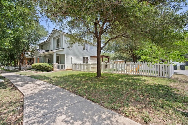 206 Skinner, Kyle, TX 78640 - view of property exterior featuring covered porch