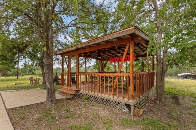 7406 Nez Perce Trce, Manor, TX 78653 - view of community with a gazebo and a deck