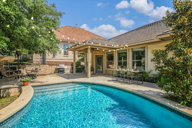 11316 Woodland Hills Trl, Austin, TX 78732 - view of swimming pool featuring a patio area and area for grilling