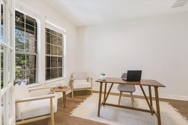 11316 Woodland Hills Trl, Austin, TX 78732 - office with wood finished floors and baseboards