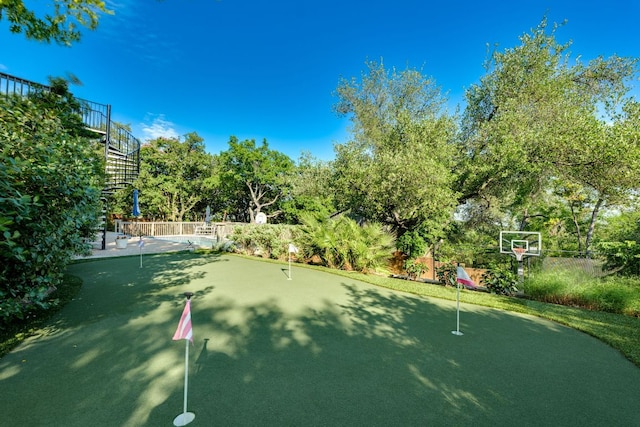5801 Fox Chapel Dr, Austin, TX 78746 - view of basketball court