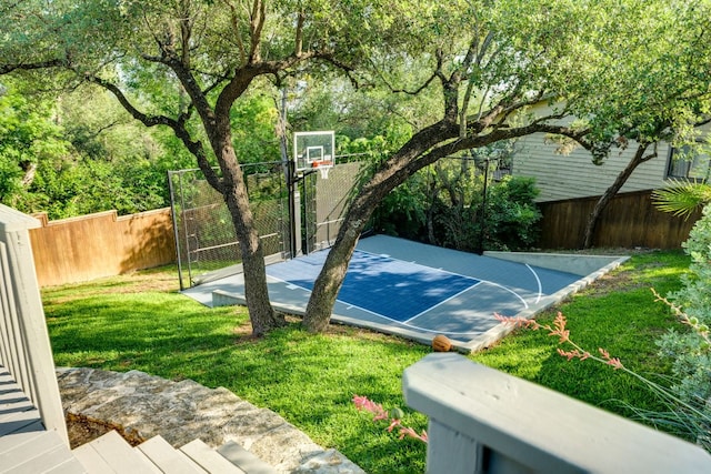 5801 Fox Chapel Dr, Austin, TX 78746 - view of basketball court featuring basketball hoop
