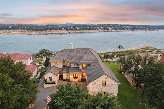 1353 Osprey Ridge Loop, Lago Vista, TX 78645 - view of subject property with a large body of water