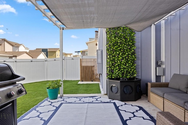 7818 Moody Bnd, Austin, TX 78744 - view of patio with grilling area