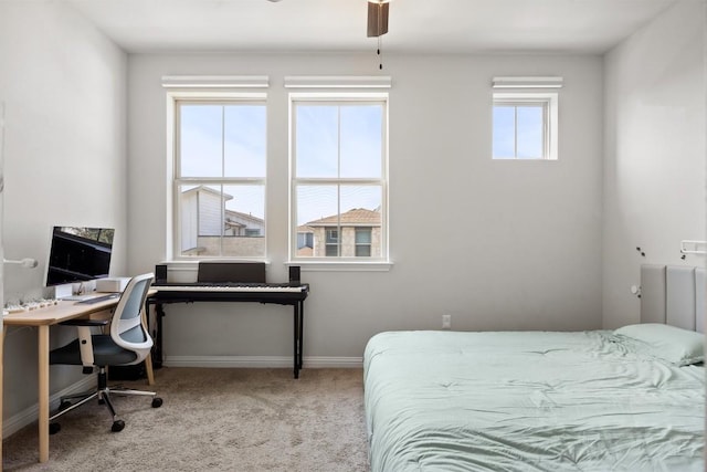 7818 Moody Bnd, Austin, TX 78744 - bedroom featuring carpet flooring, baseboards, and a desk
