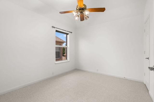 14812 Avery Ranch Blvd Unit 72, Austin, TX 78717 - spare room featuring light carpet, baseboards, and a ceiling fan