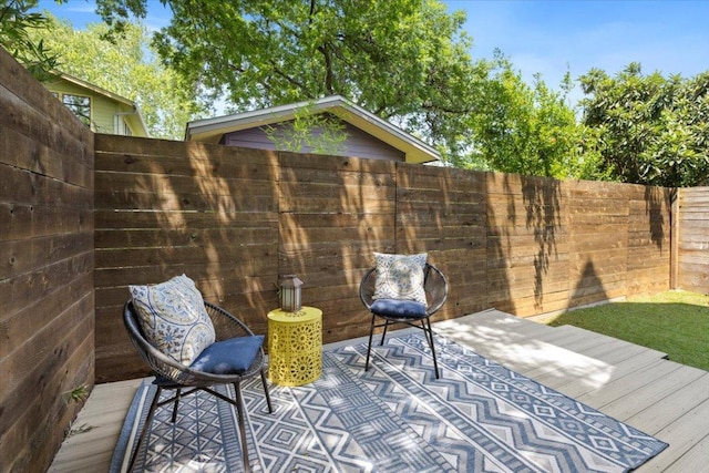 1500 Justin Ln Unit 2, Austin, TX 78757 - view of patio featuring a wooden deck