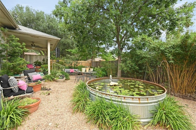 4600 Tello Path, Austin, TX 78749 - view of yard with ceiling fan