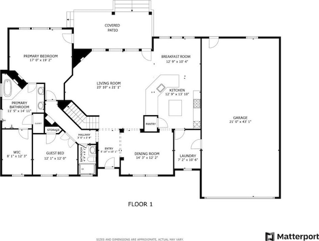 13601 Montview Dr, Austin, TX 78732 - room layout