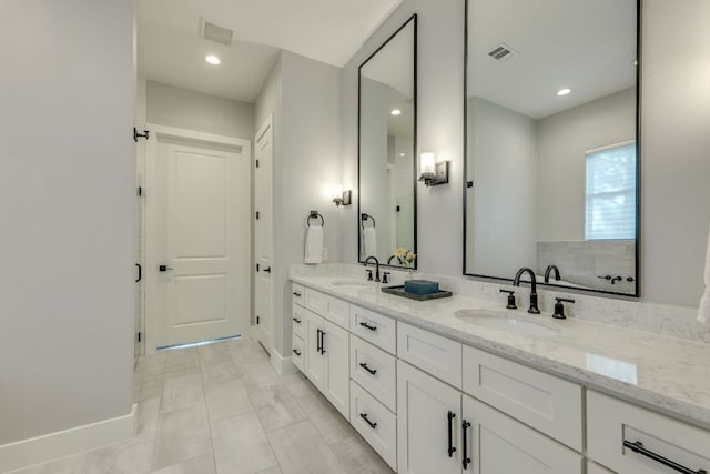 5904 Hudson Bend Rd, Austin, TX 78734 - full bath featuring double vanity and recessed lighting