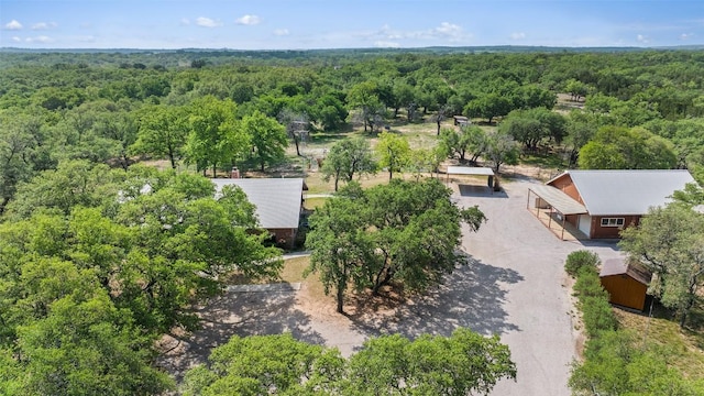 423 County Road 1010, Lampasas, TX 76550 - view from above of property with a heavily wooded area