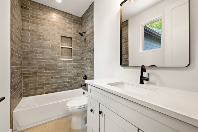 5615 Shoalwood Ave, Austin, TX 78756 - full bath with vanity, toilet, and shower / washtub combination