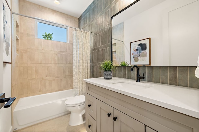 5615 Shoalwood Ave, Austin, TX 78756 - full bathroom featuring vanity, shower / bath combination with curtain, and toilet