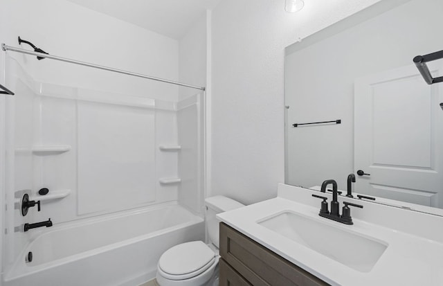 577 Tailwind Dr, Kyle, TX 78640 - bathroom featuring toilet, vanity, and bathing tub / shower combination
