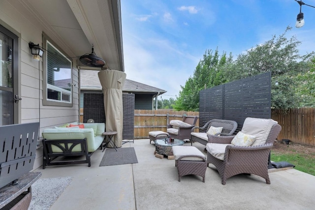14411 Frankel Loop Unit 32B, Pflugerville, TX 78660 - view of patio with an outdoor hangout area
