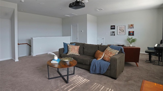 520 Elm Green St, Hutto, TX 78634 - carpeted living room featuring baseboards